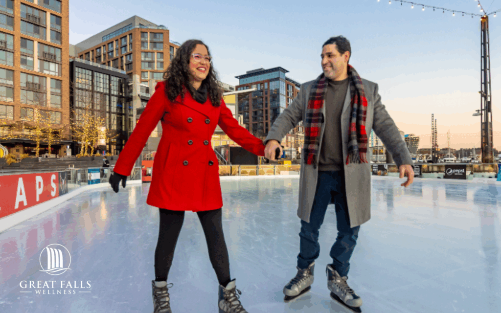 ice skating at the wharf dc, sober activities in dc, sober activities for christmas