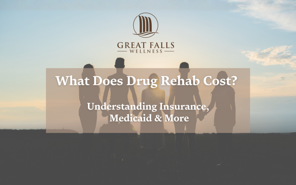 Silhouettes of friends holding hands stands at sunset representing community and solidarity over drug rehab costs.